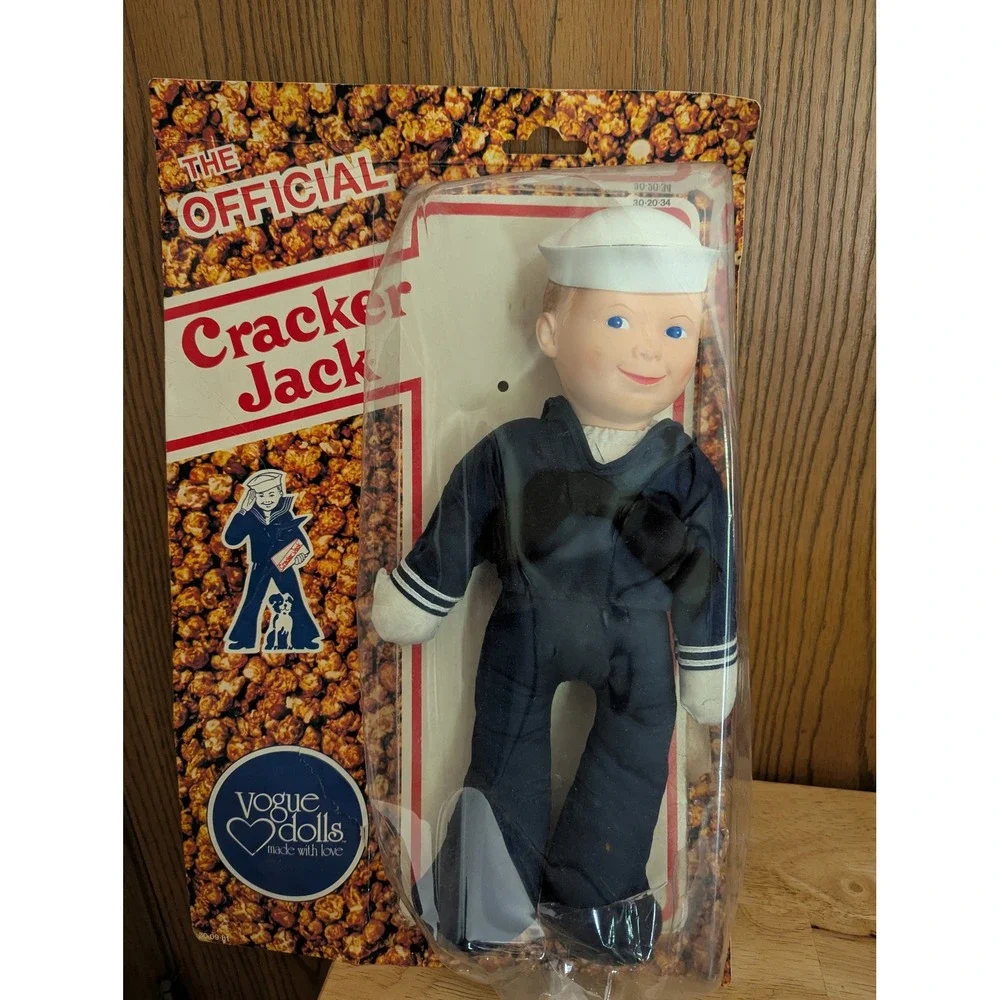 VTG Cracker Jack Collectible Doll Plush w/ Vinyl Head Sailor Boy 12